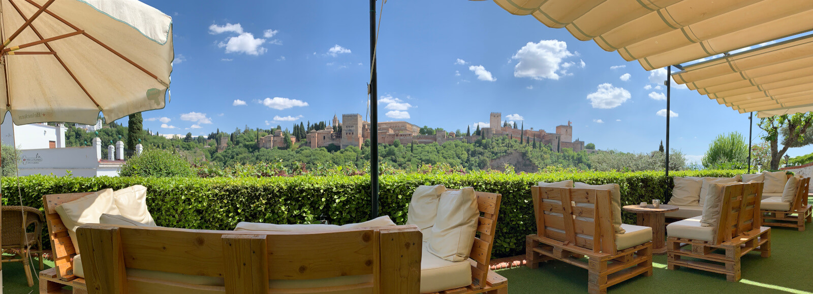 Restaurante Carmen Las Tomasas Albaicín views Alhambra Granada Romantic Paseo de los Tristes city center